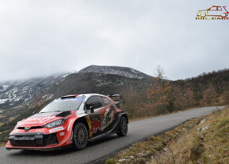 Sébastien Ogier sur le Monte Carlo 2026 avec sa Toyota Yaris GR Rally1
