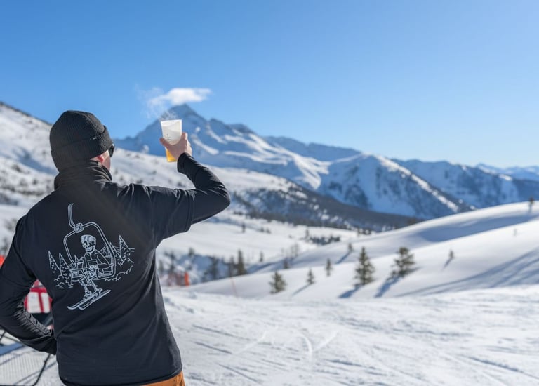 Dead Cold ski brand après-ski lifestyle in the mountains