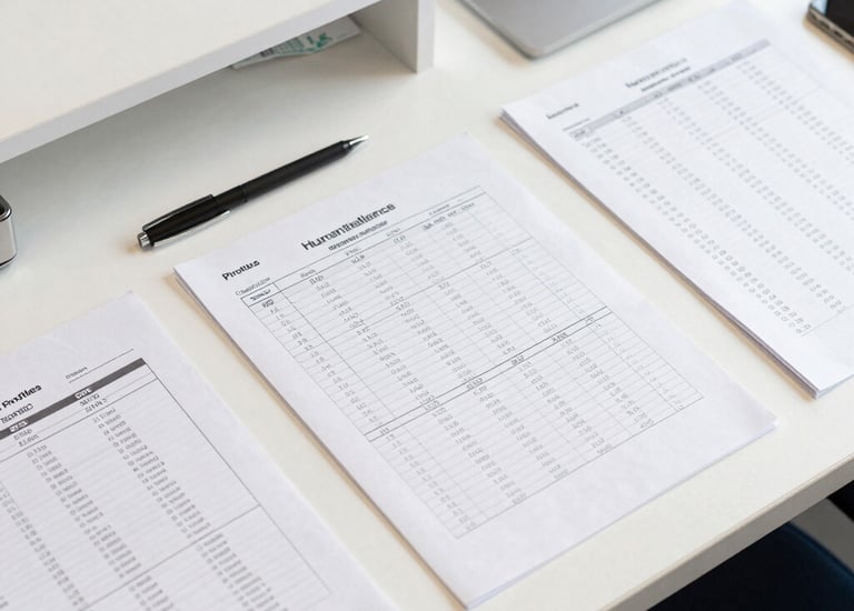 Data analytics dashboard displaying workforce insights and trends.