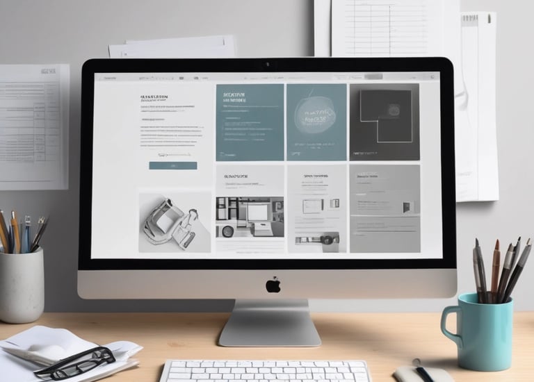 Screenshot of a sleek, modern business website homepage with clean lines and a professional layout.