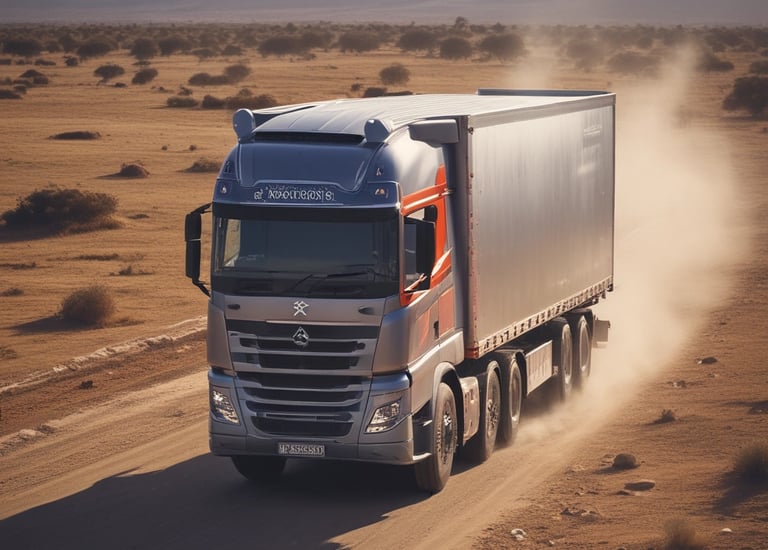 A busy loading dock with trucks being loaded efficiently.