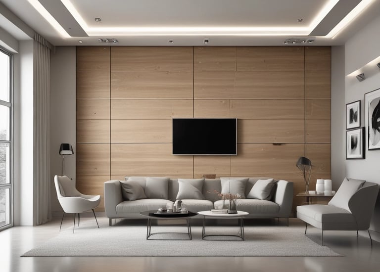 A stylish bathroom with contemporary fixtures and finishes.