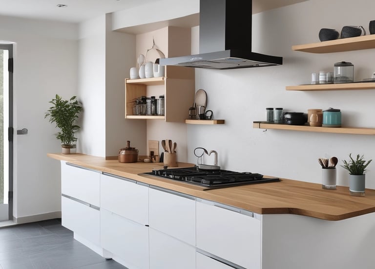 A sleek modern office with floor-to-ceiling glass windows reflecting the city skyline.