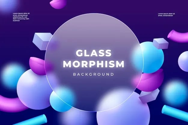 tendances graphiques 2026 - glassmorphism