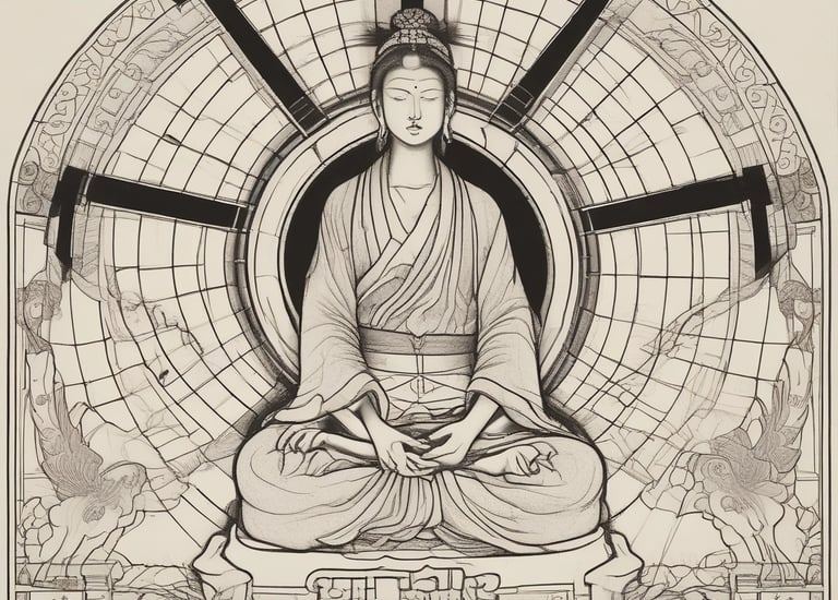 A serene image of a gentle hand hovering over a glowing light representing the first level of Komyo Reikido.