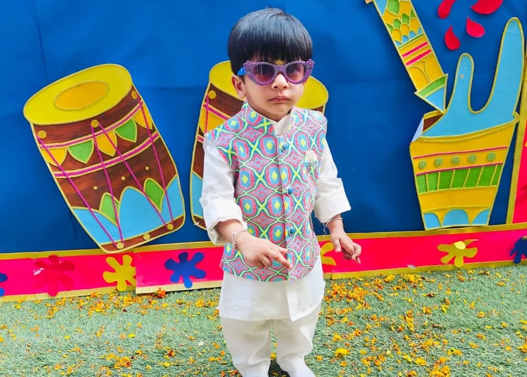 Child playing in dress class  of Enfant preschool in Happy heart ,brilliant mind 