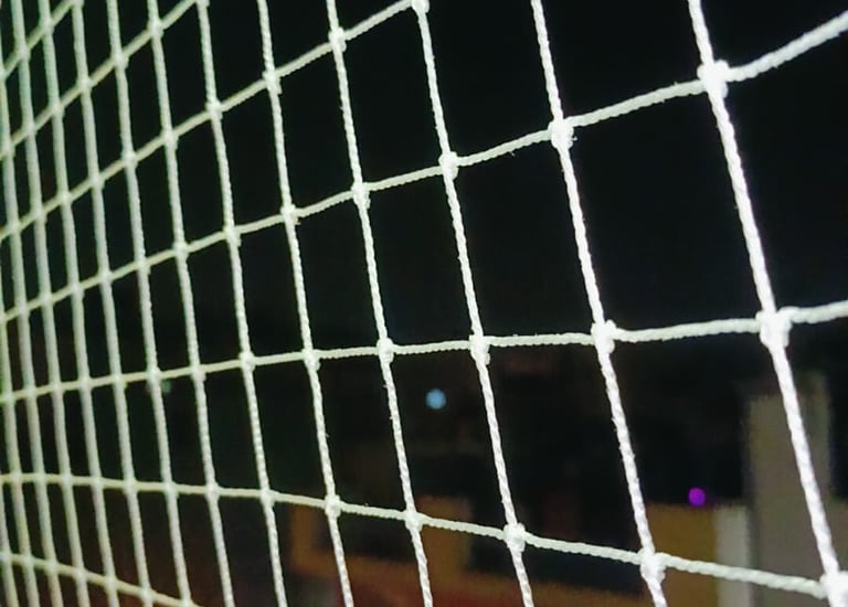 High rise apartment balcony pigeon nets in Vile Parle West area