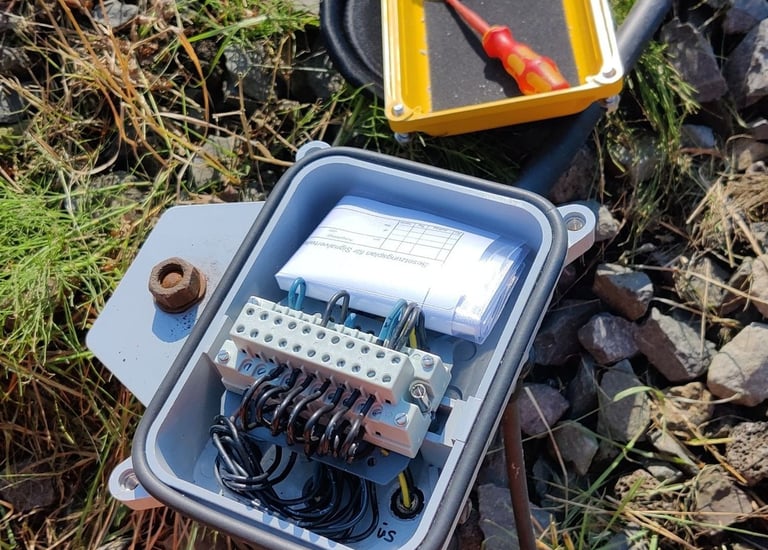 Instandsetzung eines defekten Signalkabelverteilers