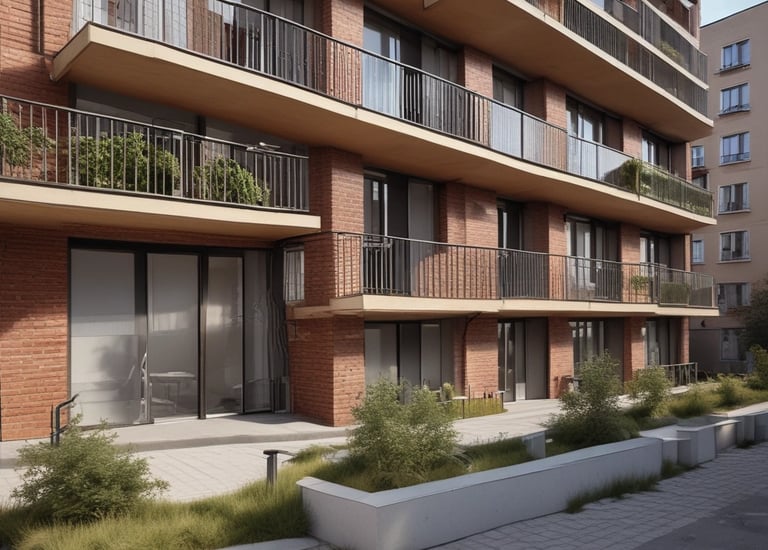 Photo of a modern bridge construction site in Hamburg with cranes and workers.
