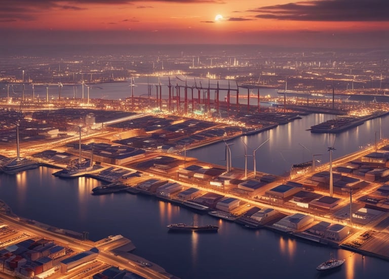 Calm workspace featuring a laptop with ethical capital deployment charts.