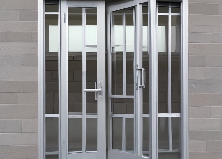 An elegant door installation that enhances home aesthetics.