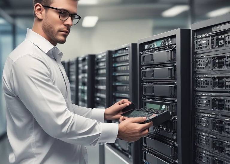 Dashboard showing real-time IT system performance metrics.