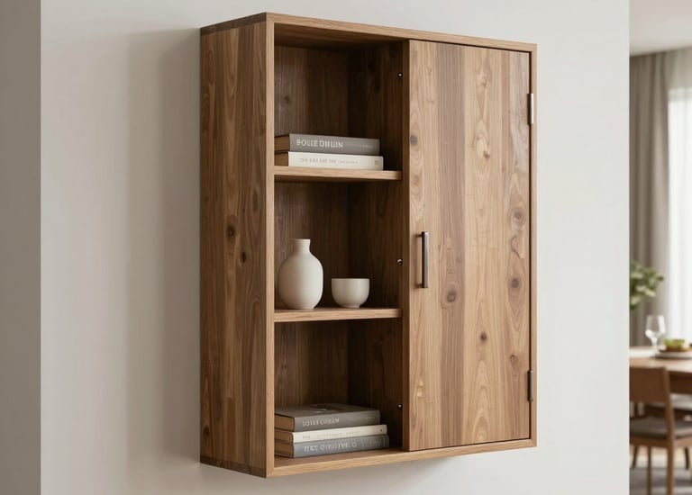 Finished interior wood paneling project showing warm tones and smooth finishes.