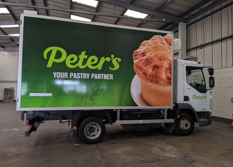 printed wrap and sign writing for a van fleet