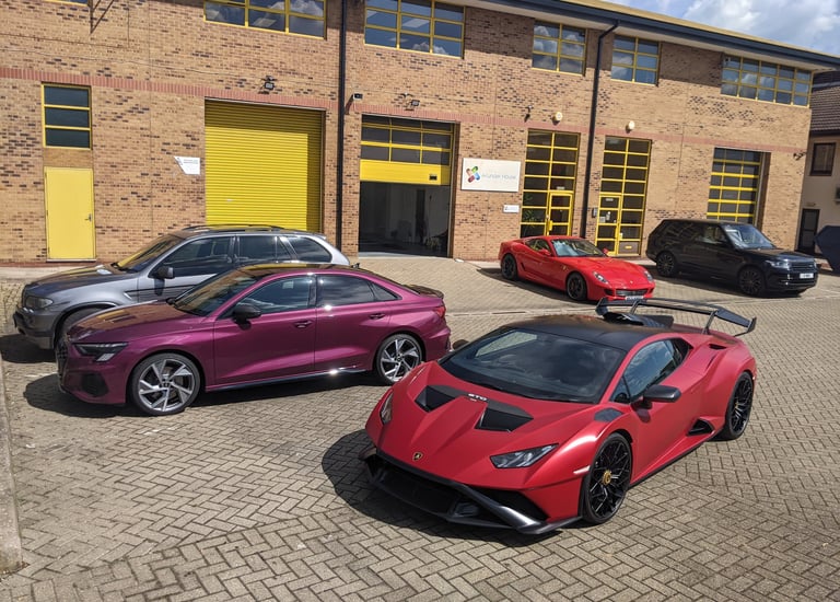 detail wrap on Lamborghini hurican  sto