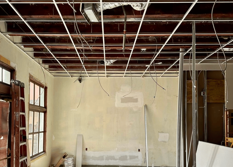 Professional suspended ceiling grid installation for commercial office in Florida