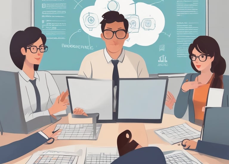 Close-up of hands working on coding and website design.