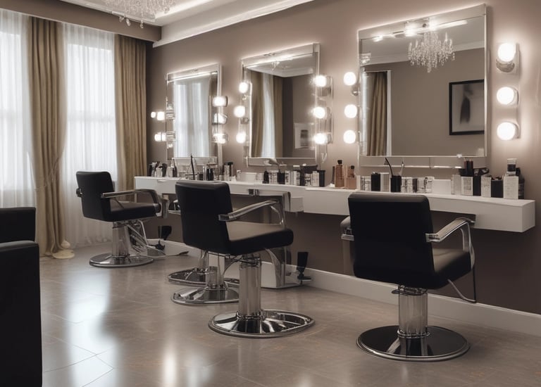 A cozy coffee shop with customers browsing a digital menu on tablets.