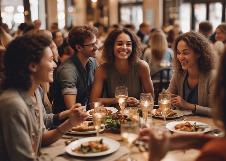 A peaceful counseling session with soft lighting and calming decor.