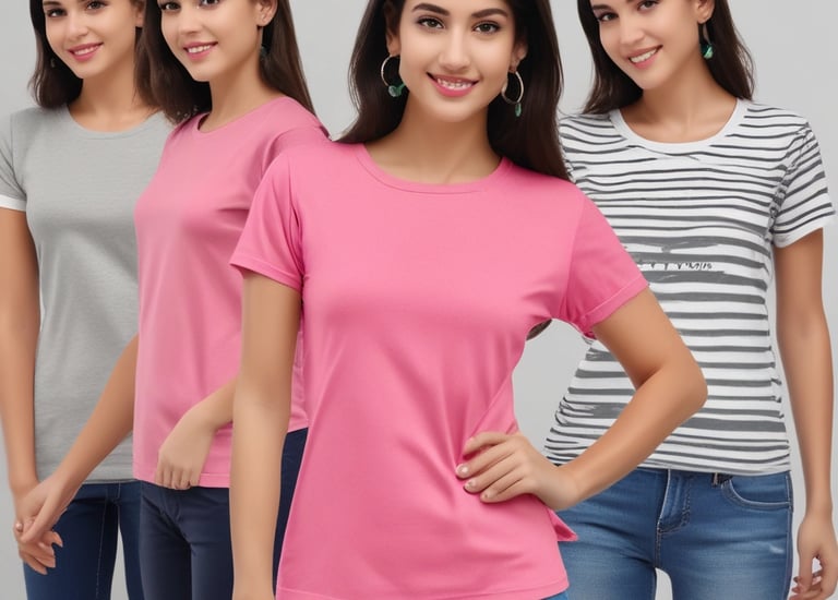 Exterior of a Tiruppur factory building with signage and delivery trucks.