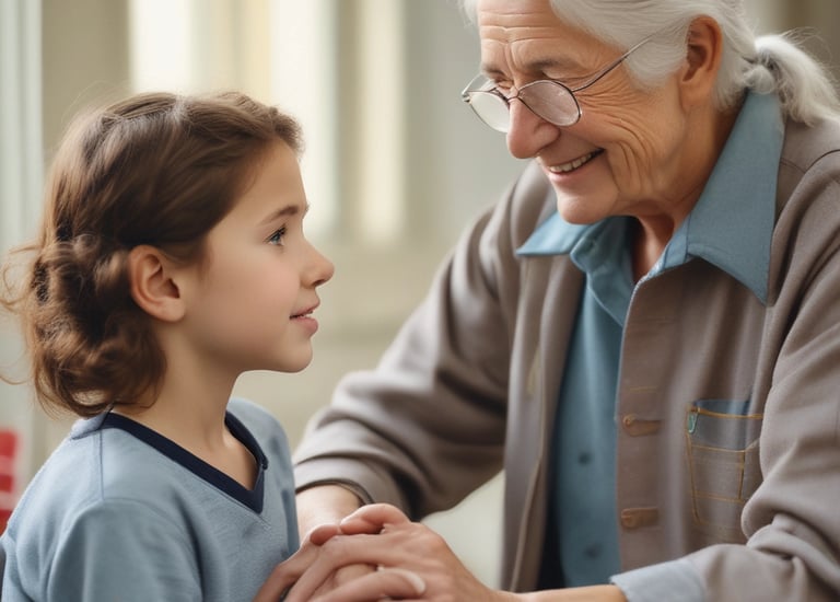 A senior man happily holding his new Medicare insurance card.