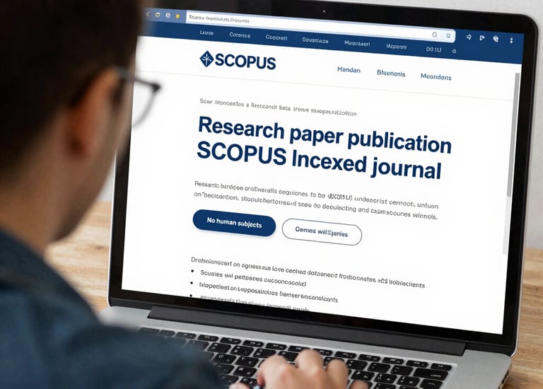 A researcher discussing journal publication strategies with a mentor.