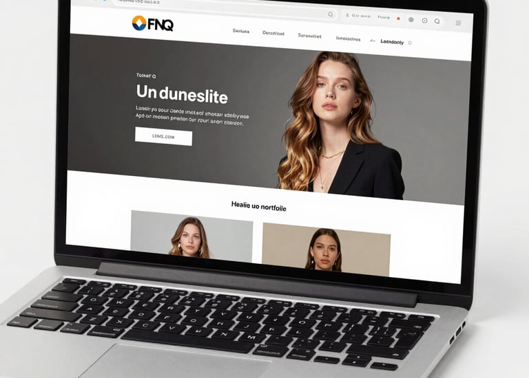 Screenshot of a clean, white-space focused portfolio homepage with subtle typography.