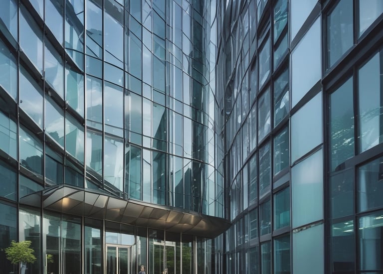 Analyst reviewing financial graphs on a laptop.