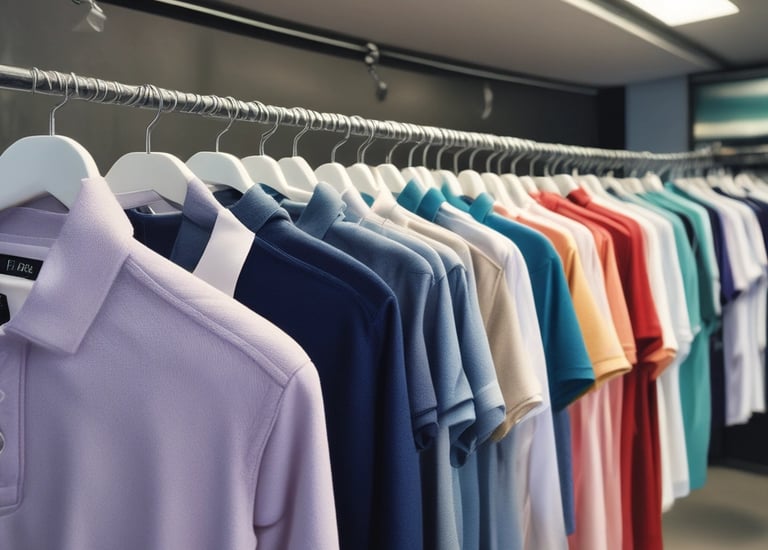 Rows of colorful fabric rolls stacked neatly in the warehouse.