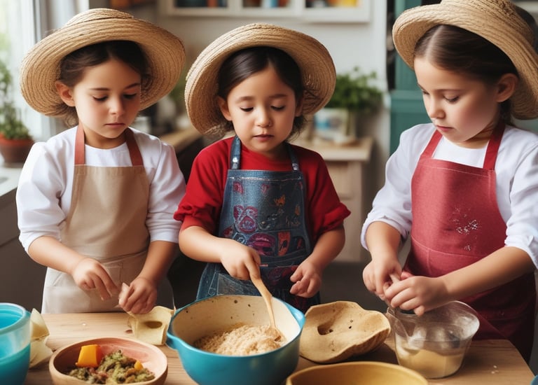 Outdoor playground with safe, colorful equipment surrounded by greenery
