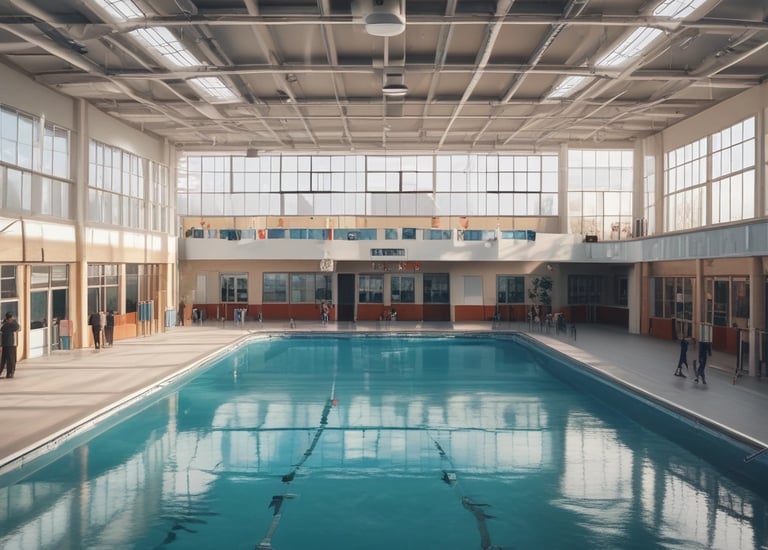Technician checking water levels in an aljibe with a hose connected.