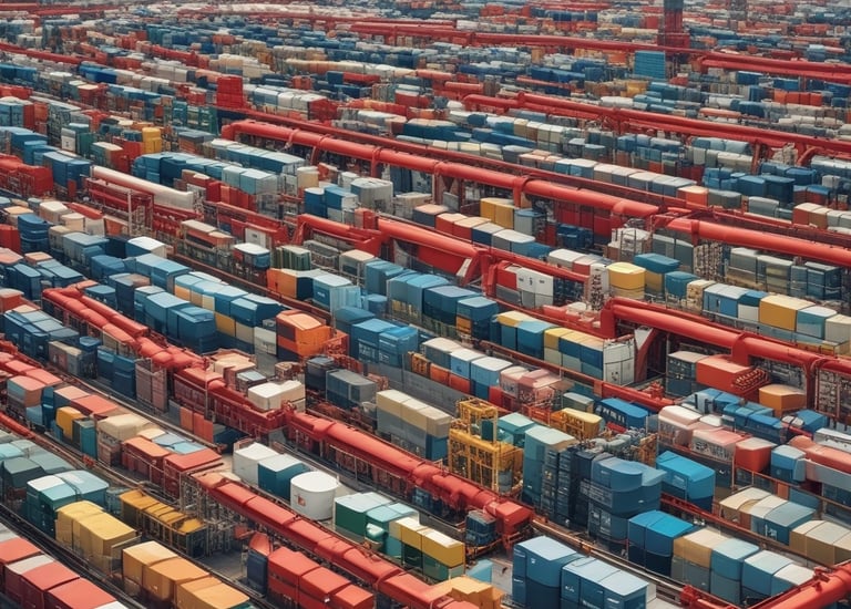 Close-up of fresh agricultural produce being loaded into a shipping container.