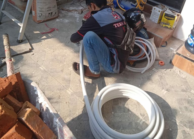 Layanan service AC Lestari Teknik berlokasi di Cibinong, Bogor
