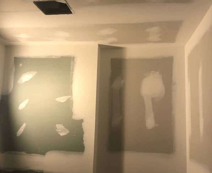 hadley ma bathroom drywall taping job