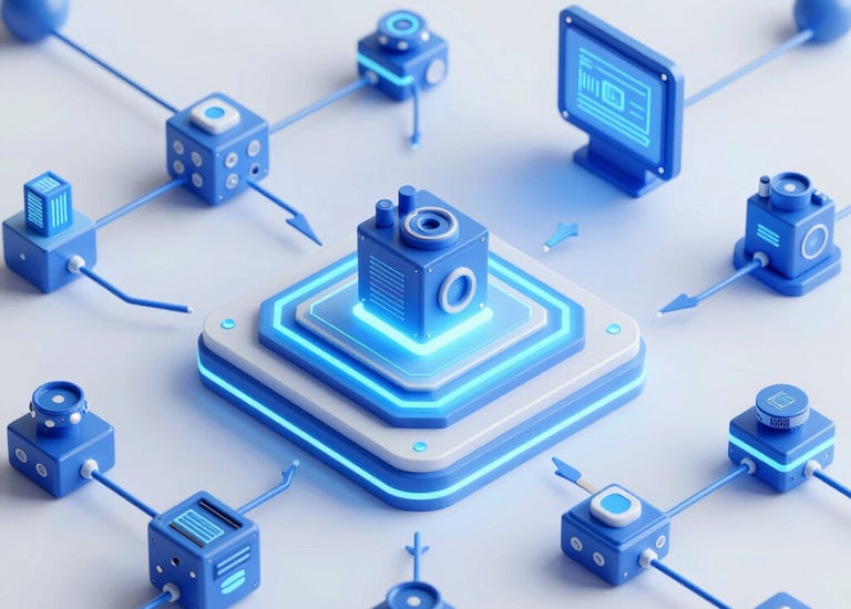 Warehouse staff organizing pallets of electronics ready for European shipment