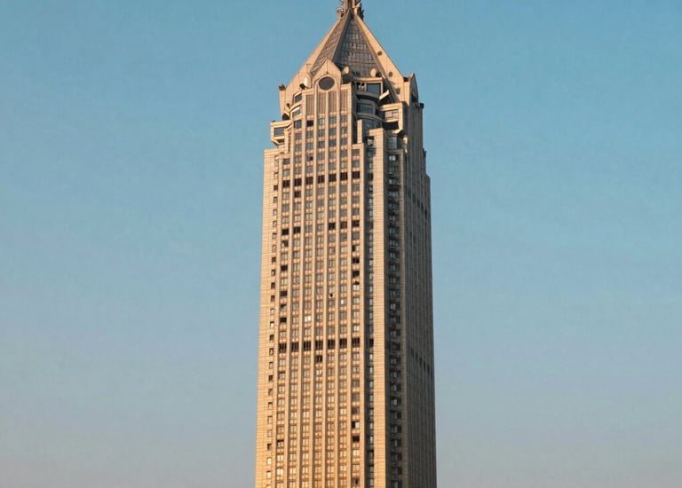 Tall residential tower with multiple floors on Mysore Road, Bangalore