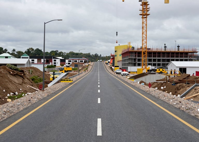 Wind turbines and solar panels integrated in an energy infrastructure site.