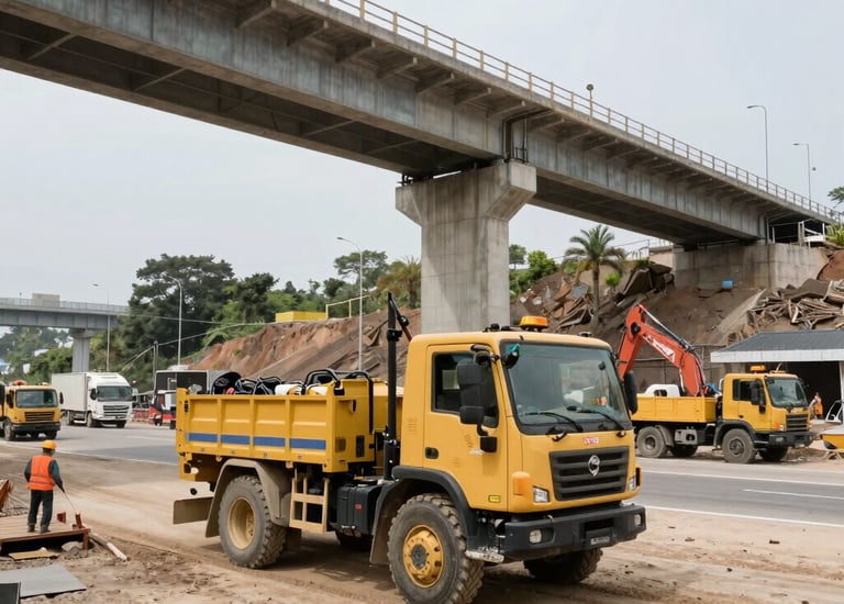 Wind turbines and solar panels integrated in an energy infrastructure site.