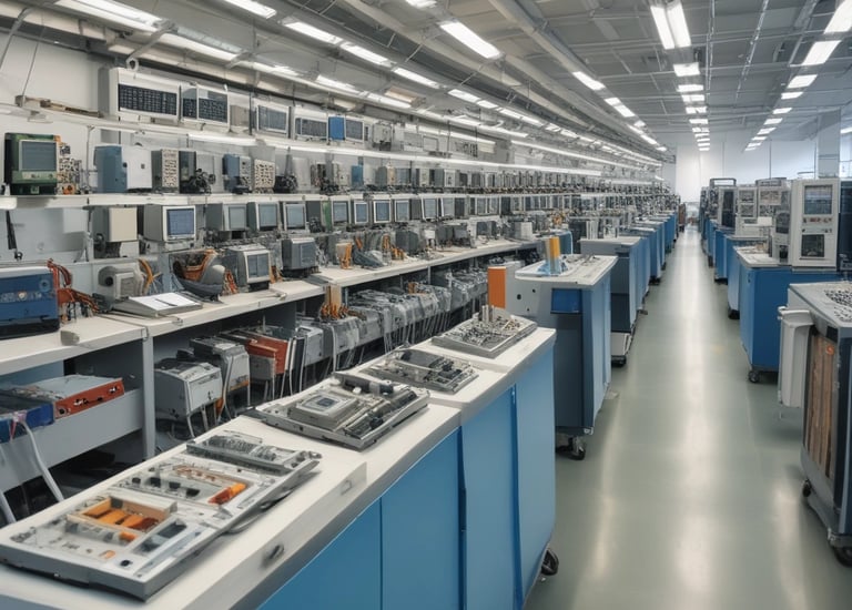 Warehouse in India stocked with meizhi lighting products ready for shipment.