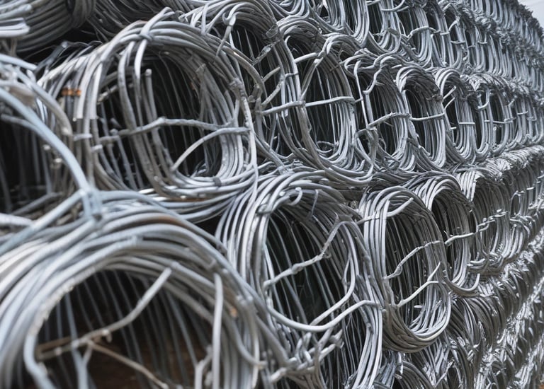 Wide view of CV Benteng Mandiri factory with machines producing wire mesh.