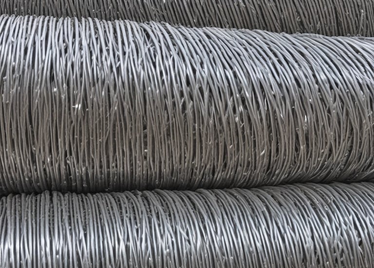 Close-up of high-quality galvanized wire mesh production process in factory setting.