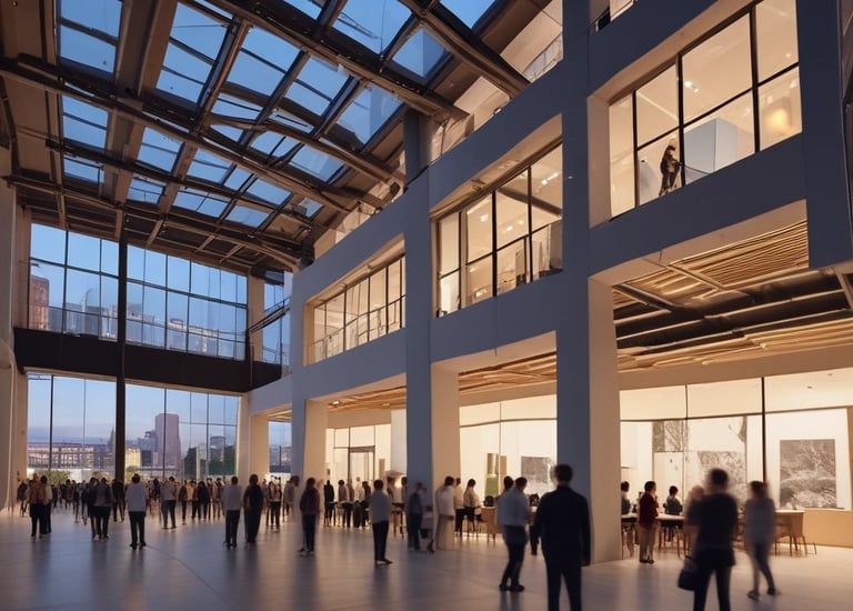 A group of people seated in a cozy room listening to a speaker.