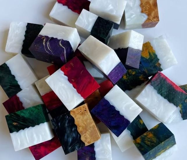 resin wood hybrid stabilized wood blanks jewelry box wood 