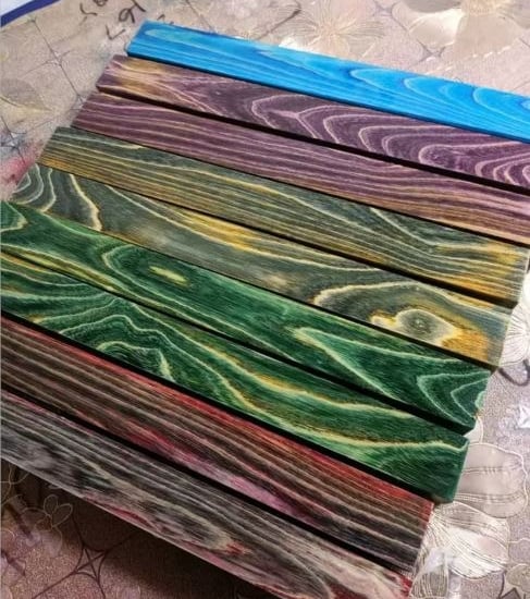 stabilized ash wood block pool cues handles