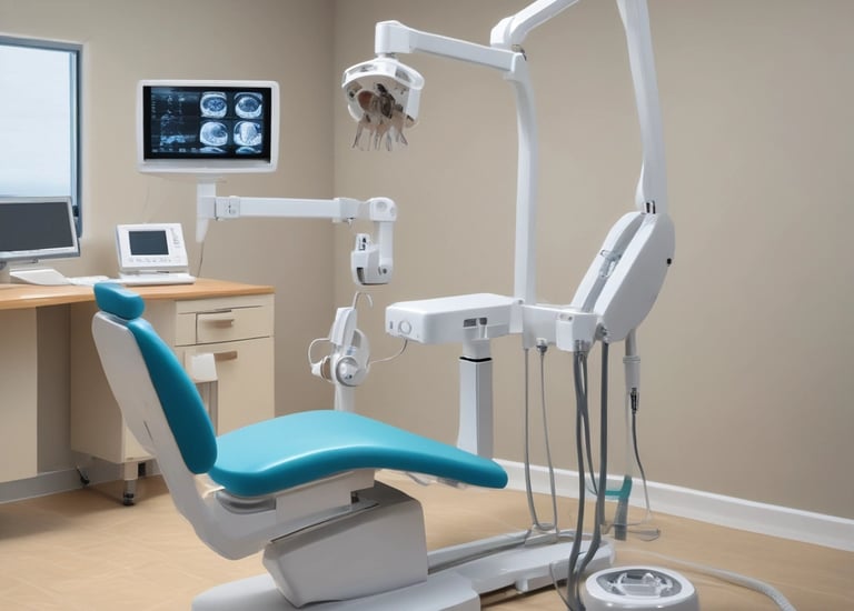 Technicians installing advanced diagnostic equipment in a hospital lab.