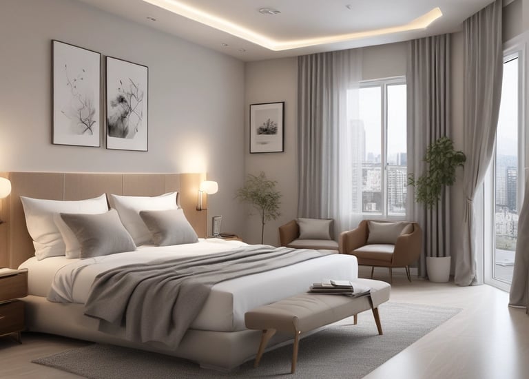 A professional team coordinating short-term rental logistics in a modern apartment.