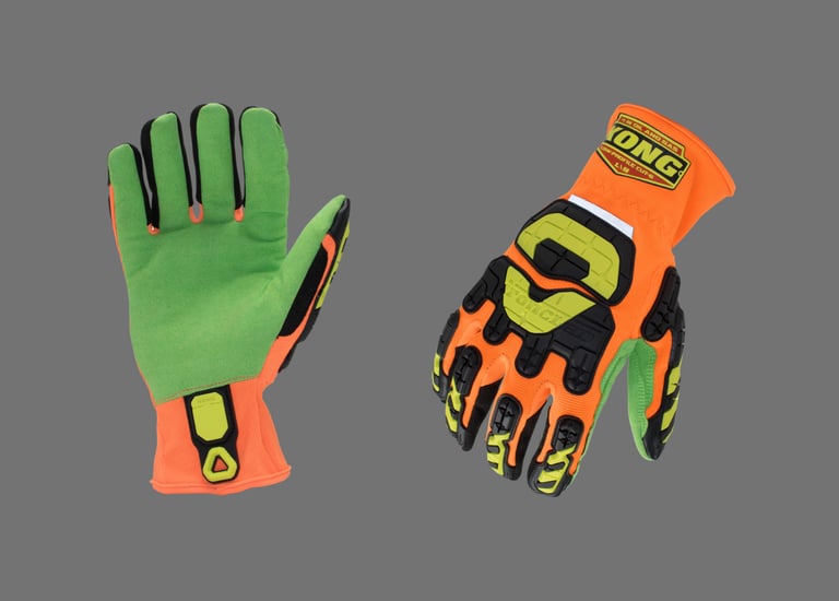 High performance industrial safety gloves for hand protection in hazardous environments