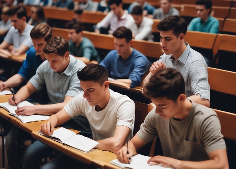 Close-up of hands writing notes during an educational session about diet and training.