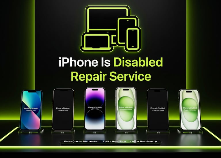 iPhone is Disabled Your Local Cell Phone Repair Madison, TN 2021 Gallatin Pike N #108