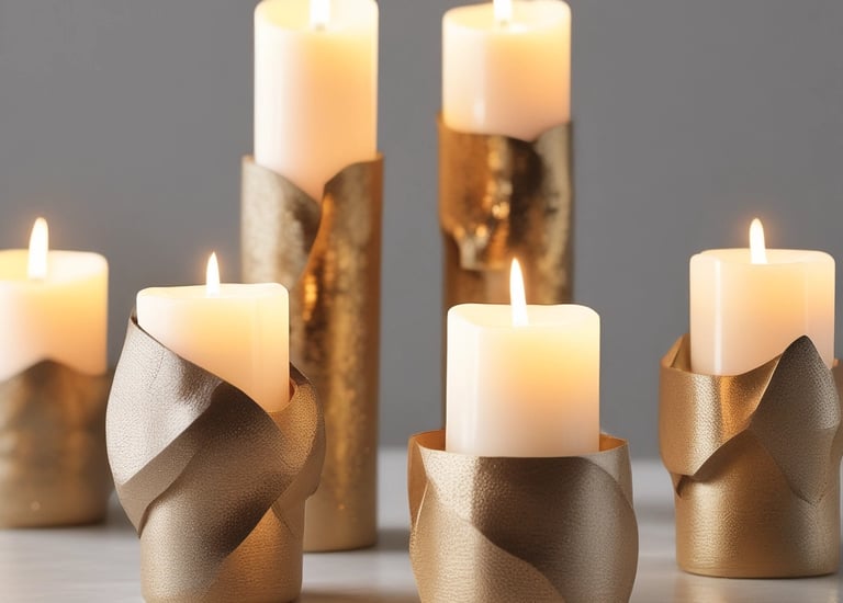 An artisan carefully crafting a stone candle vessel.